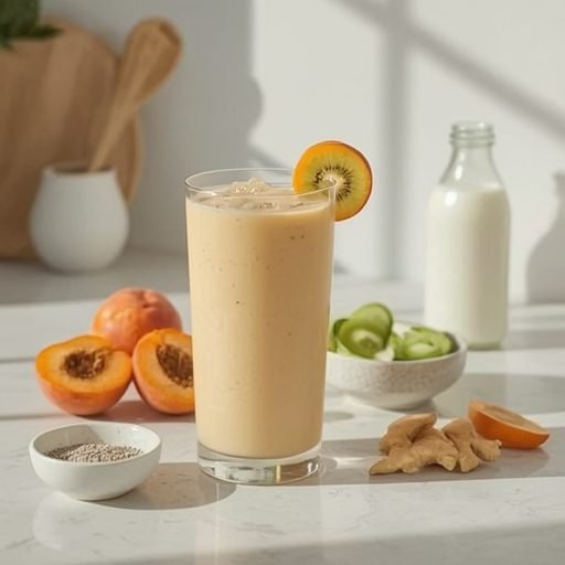 Vitamin-Rich Apricot-Ginger Marzipan Smoothie