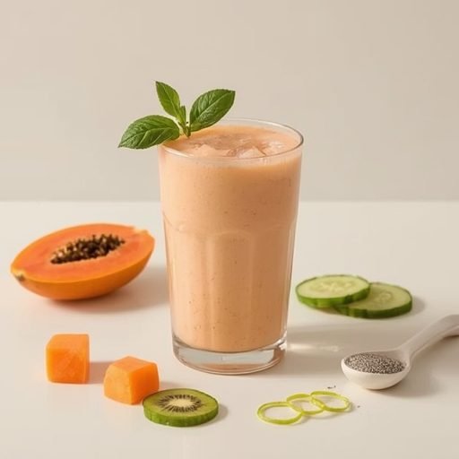 Skin Repair Papaya-Lime Basil Silk Smoothie