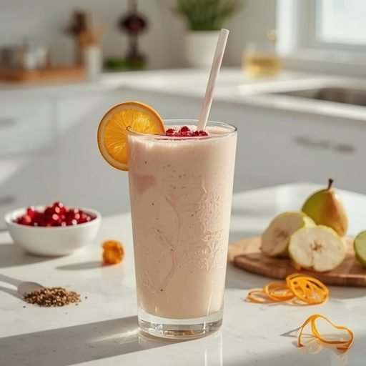 Skin Radiance Saffron Pomegranate Lassi Smoothie