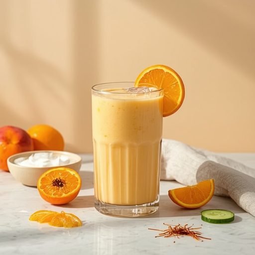 Skin Radiance Saffron Apricot Lassi Smoothie
