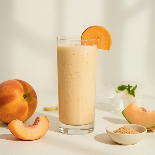 Vitamin-Rich Saturn Peach-Starfruit Silica Smoothie
