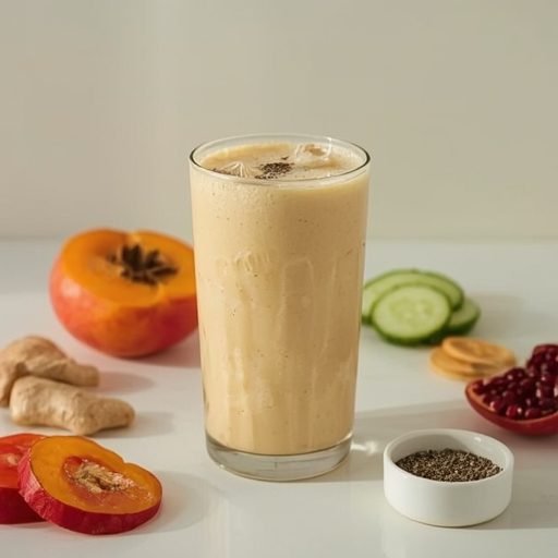Skin Nourishment Coastal Persimmon-Tahini Dune Smoothie