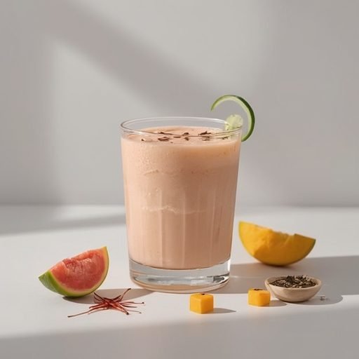 Skin Radiance Saffron-Guava Lassi Smoothie
